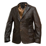 Cooper - Men's Brown Leather Jacket