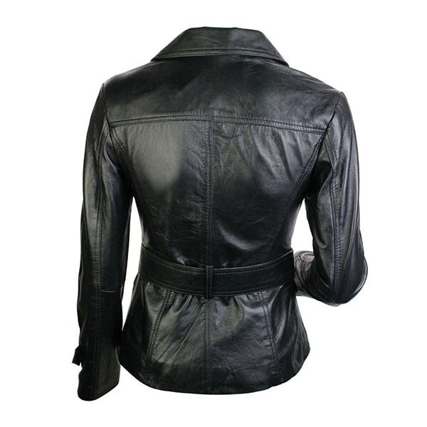 Boss- Women's Black Leather Jacket
