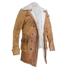 Barn-Men's Brown Leather Coat