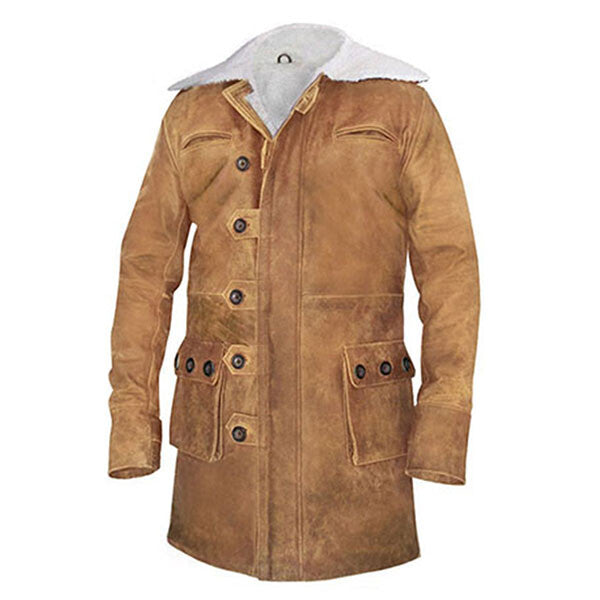 Barn-Men's Brown Leather Coat