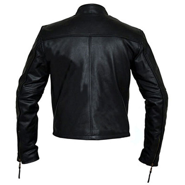 Dark- Men's Black Leather Jacket