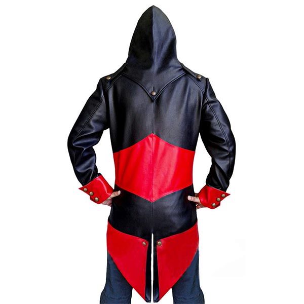 Rules- Men's Black Leather Hoodie-Jacket