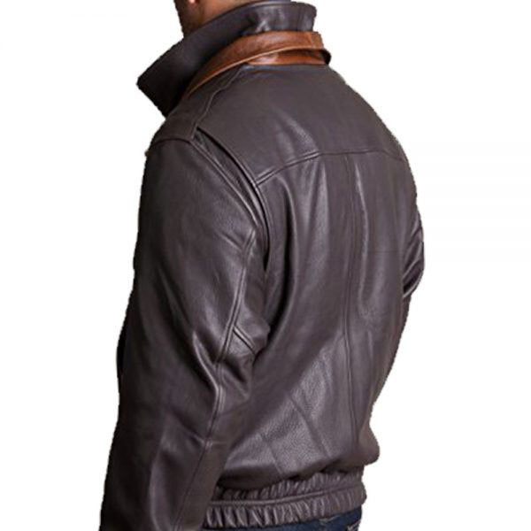 Brown-Black- Men's Leather Jacket