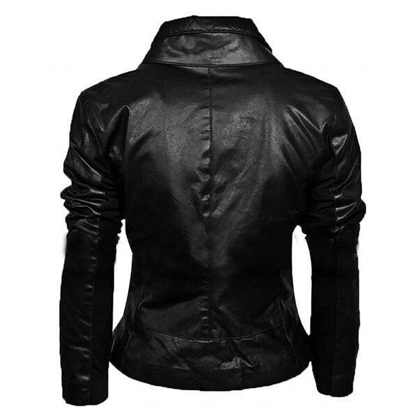 Layered- Men's Black Leather Jacket