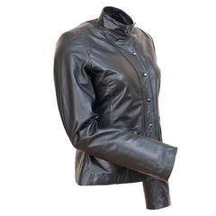 Vague- Women's Black Leather Jacket
