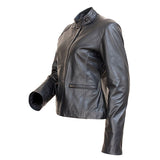 Vague- Women's Black Leather Jacket