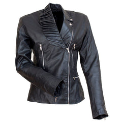 Fancy- Women's Black Leather Jacket