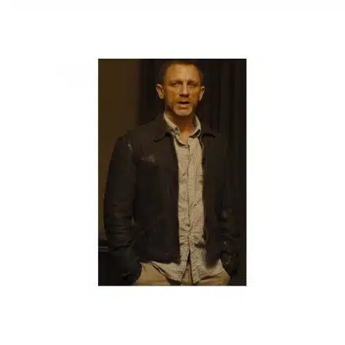 SkyFall James Bond (Daniel Craig) Brown Vintage Leather Jacket