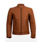 Men's Casual Brown Designer Style Leather Jacket