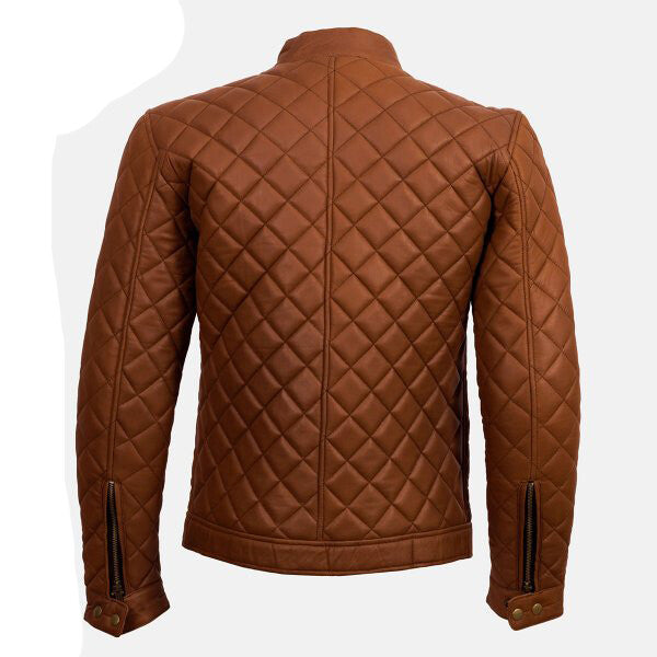 Men's Casual Brown Designer Style Leather Jacket