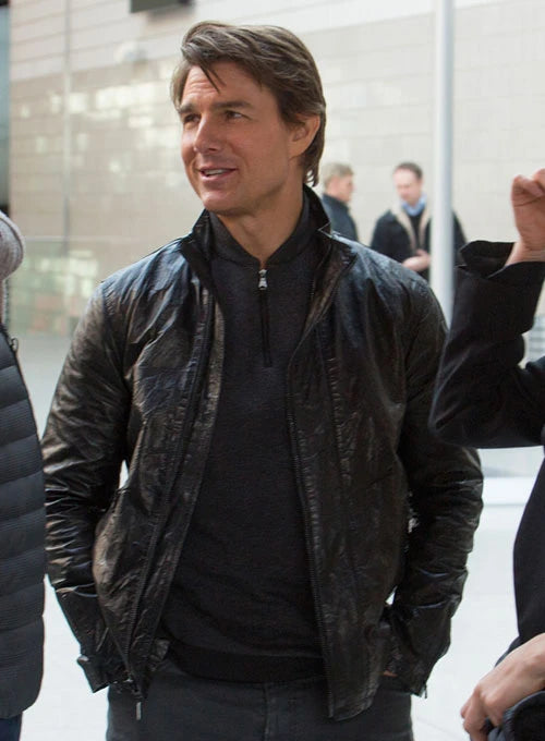 TOM CRUISE MISSION IMPOSSIBLE ROGUE NATION LEATHER JACKET