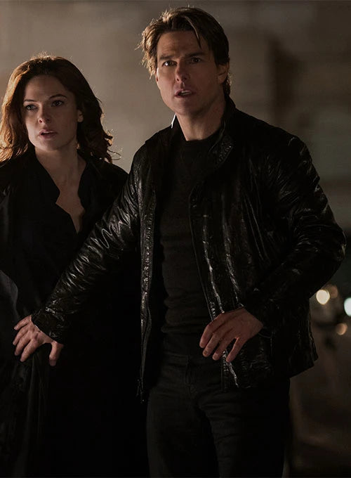 TOM CRUISE MISSION IMPOSSIBLE ROGUE NATION LEATHER JACKET