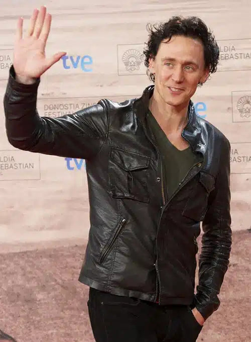 TOM HIDDLESTON LEATHER JACKET